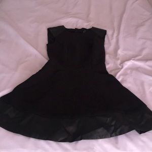short black skater dress